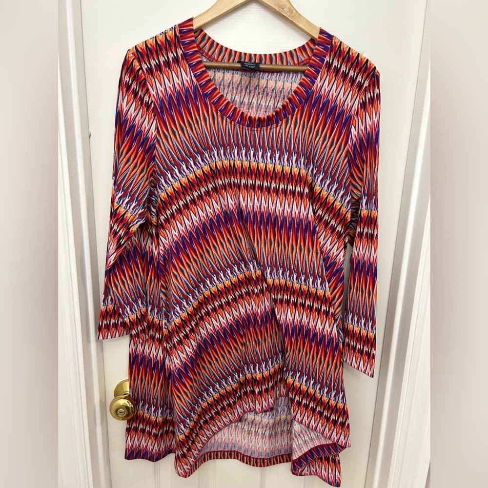 Premise Red and Blue Zigzag Tunic